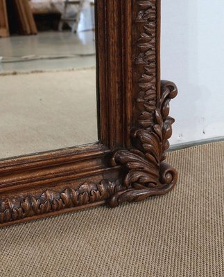 Late 19th Century Oak Chimney Mirror-RVK-1328795