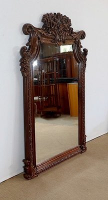 Late 19th Century Oak Chimney Mirror-RVK-1328795