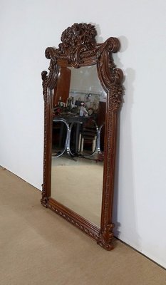 Late 19th Century Oak Chimney Mirror-RVK-1328795