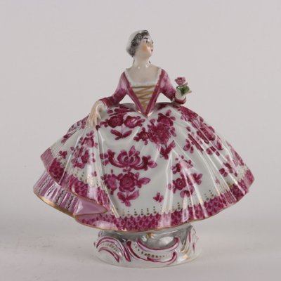 Late 19th Century Painted Porcelain Figurines, Set of 2-VMM-1724820