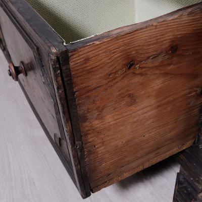 Late 19th Century Revisited Wooden Chest with Single Drawer with Two Compartments-XSG-2040972