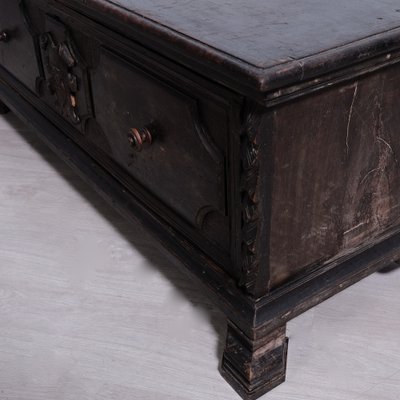 Late 19th Century Revisited Wooden Chest with Single Drawer with Two Compartments-XSG-2040972