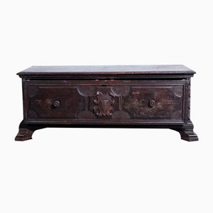 Late 19th Century Revisited Wooden Chest with Single Drawer with Two Compartments-XSG-2040972