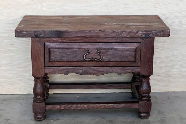 Late 19th Century Rustic Pyrenees Mountains Side Table, 1890s-PSK-1792290