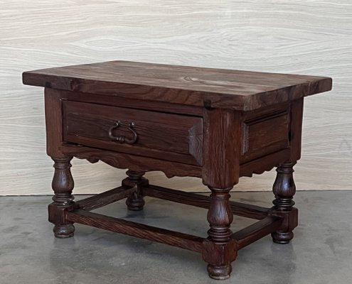 Late 19th Century Rustic Pyrenees Mountains Side Table, 1890s-PSK-1792290