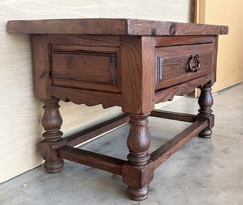 Late 19th Century Rustic Pyrenees Mountains Side Table, 1890s-PSK-1792290