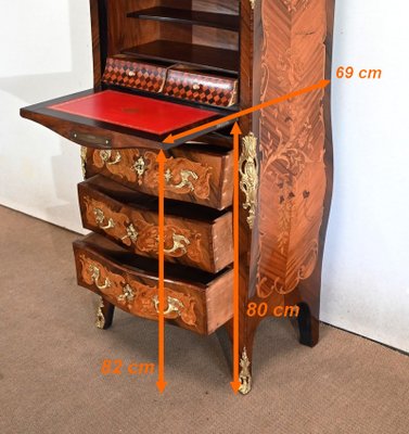 Late 19th Century Secretary in Marquetry-RVK-1402404