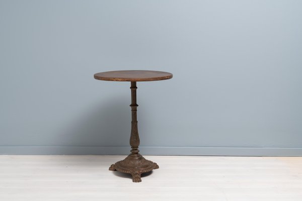 Late 19th Century Swedish Round Solid Cast Iron Table-MJF-1252349