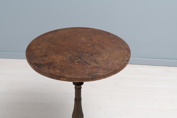 Late 19th Century Swedish Round Solid Cast Iron Table-MJF-1252349