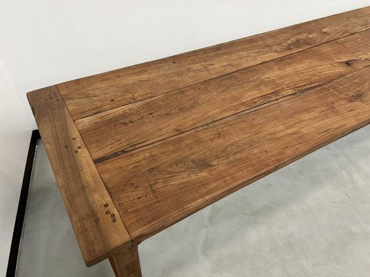 Late 19th Cetury French Farm Table in Cherry, 1890s-WKI-1752605