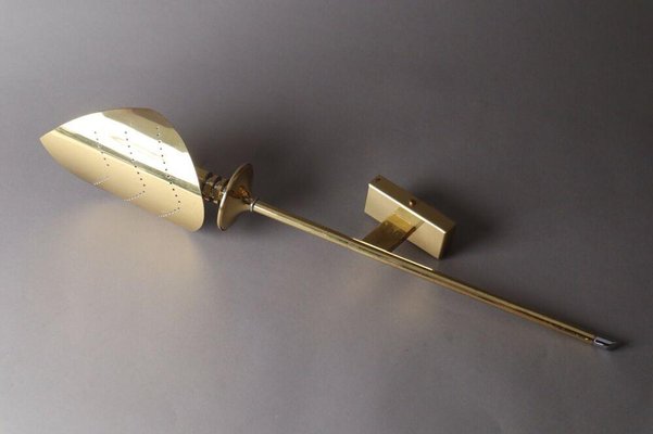 Late 20th Century Postmodern Golden Leaf Wall Lamp-ESB-1376840