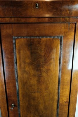 Late Dark Polished Mahogany Empire Tall Cabinet-UY-999249