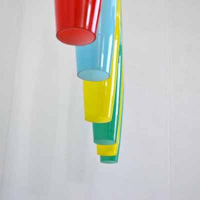 Layered Murano Glass Pendant Lamp by Alessandro Pianon for Vistosi, 1960s-JQO-872646