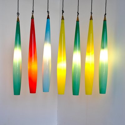 Layered Murano Glass Pendant Lamp by Alessandro Pianon for Vistosi, 1960s-JQO-872646