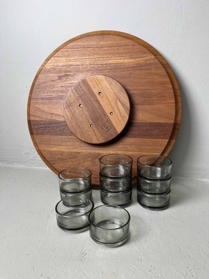 Lazy Susan by Jens Quistgaard for Digsmed, 1960s, Set of 11-DWL-1441830