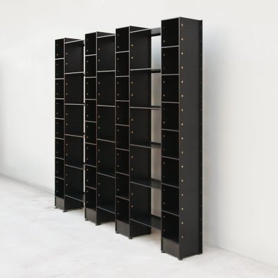 LB72 Bookcase with Brass Details by Marco Zanuso for Poggi, 1982-HZ-1791527