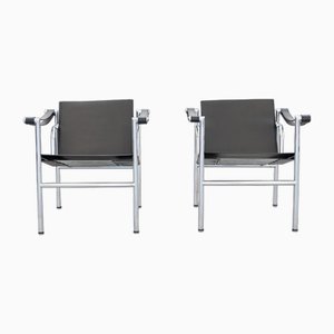 LC1 Armchairs by Le Corbusier for Cassina, 1970s, Set of 2-KNM-1756792