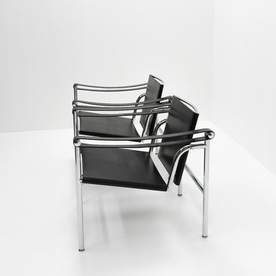 LC1 Armchairs by Le Corbusier, Pierre Jeanneret, Charlotte Perriand for Cassina, 1980s, Set of 2-TJQ-1417719