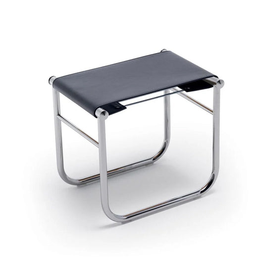 LC9 Tabouret - leather stool (Structure - Chrome)