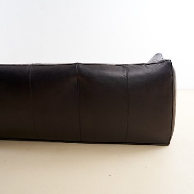 Le Bambole 3-Seater Sofa in Black Leather by Mario Bellini for B&B Italia / C&B Italia, 1970s-EOS-1574579