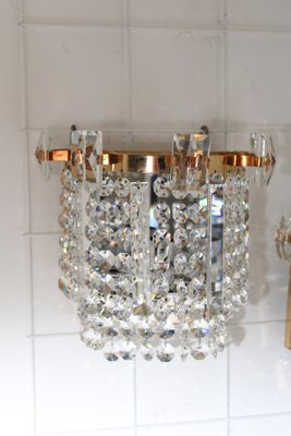 Lead Crystal Wall Lights from Maderna, 1960s, Set of 2-ZWH-1777091