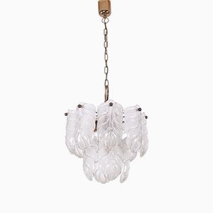 Leaf Hanging Lamp in Murano Glass, 1970s-SN-1248727