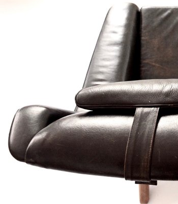 Leather 4410 Lounge Chair by Folke Ohlsson for Fritz Hansen, 1960s-APD-1145294