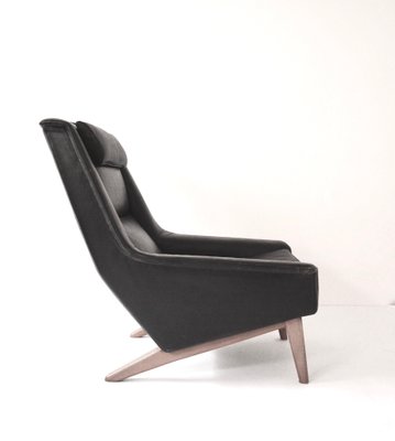 Leather 4410 Lounge Chair by Folke Ohlsson for Fritz Hansen, 1960s-APD-1145294