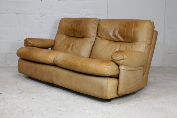 Leather Albany Sofa by Michel Ducaroy for Ligne Roset, 1970s-MAO-838136