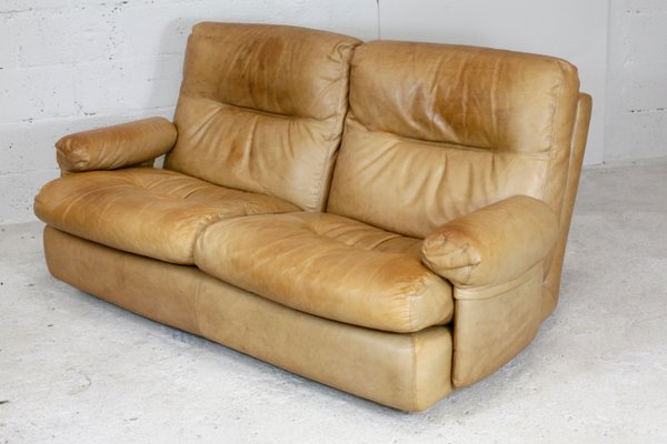 Leather Albany Sofa by Michel Ducaroy for Ligne Roset, 1970s-MAO-838136