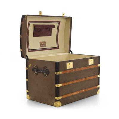 Leather and Brass Trunk from Moynat-NQ-983766