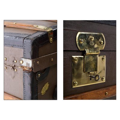 Leather and Brass Trunk from Moynat-NQ-983766