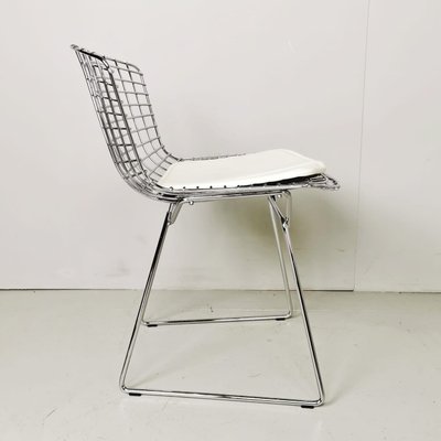 Leather and Chrome Chairs by Harry Bertoia for Knoll, Set of 4-PRS-1142164