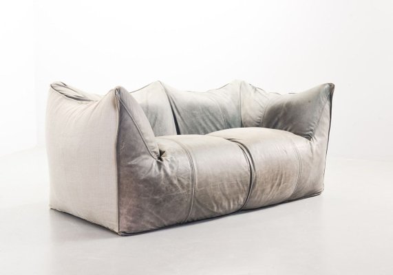 Leather and Fabric 2-Seater Le Bambole Sofa by Mario Bellini for C&b Italia, Italy, 1970s-IXC-805672