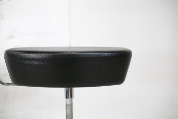 Leather and Steel Swivel Stool by George Nelson for Vitra, 2001, Set of 2-MAO-1270824