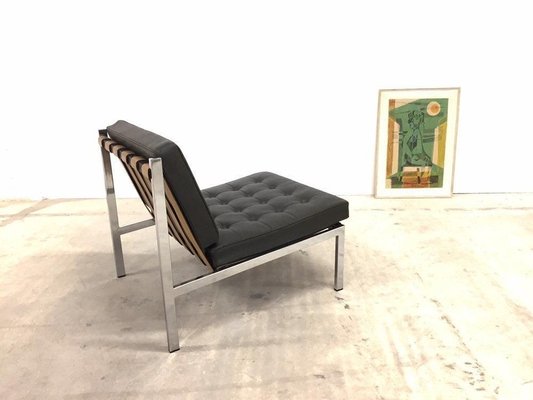 Leather and Teak Lounge Chair by Ernst Josef Althoff for Vitra, 1960s-WSA-831257