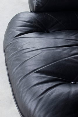 Leather Armchair by Michel Cadestin for Airborne, France, 1970s-WEQ-1137344