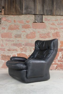 Leather Armchair by Michel Cadestin for Airborne, France, 1970s-WEQ-1137344