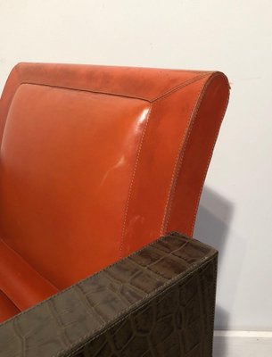 Leather Armchairs, 1970s, Set of 2-BA-1642911