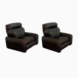 Leather Armchairs by Arrigo Arrigoni for Buslobs, Set of 2-IJR-1141027