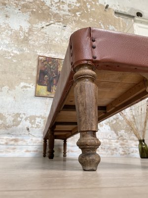 Leather Bistro Bench, 1930s-UX-1775297