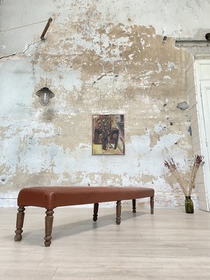 Leather Bistro Bench, 1930s-UX-1775297