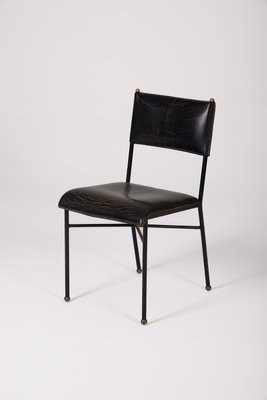 Leather Chair by Jacques Adnet-QAC-2035062