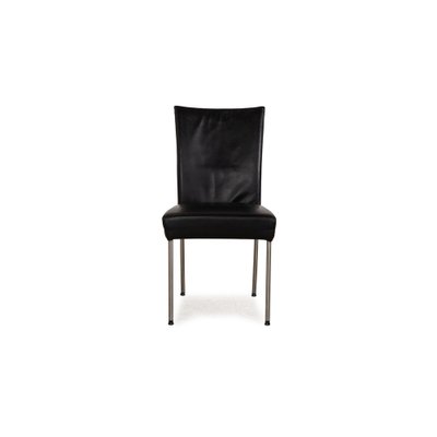 Leather Chairs Black from Bert Plantagie, Set of 6-RQW-2036311