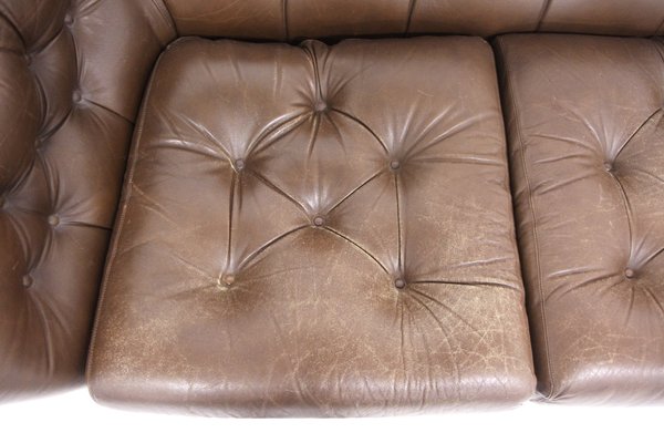 Leather Chesterfield Sofa, Sweden, 1970-GEK-1811885