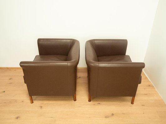 Leather Club Set by Antonio Citterio for Moroso, 1980s, Set of 3-PRK-2004540