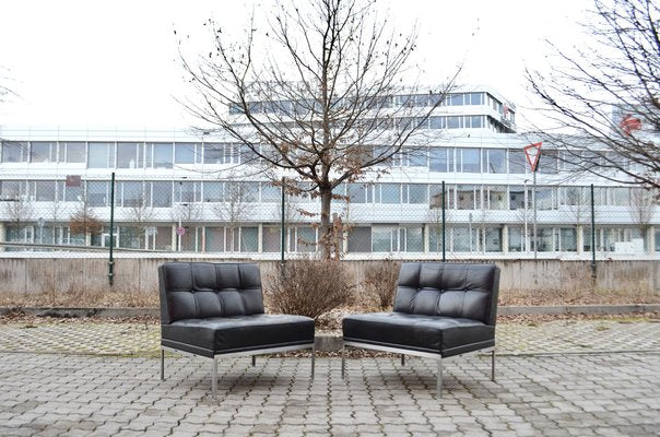 Leather Constanze Easy Lounge Chairs by Johannes Spalt for Wittmann, 1950s, Set of 2-UF-1384701