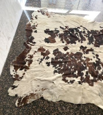 Leather Cowhide Rug, Italy, 1970s-BVG-996687