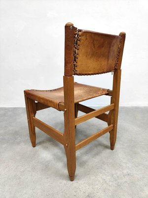 Leather Dining Chairs, 1960s, Set of 6-BW-1799764