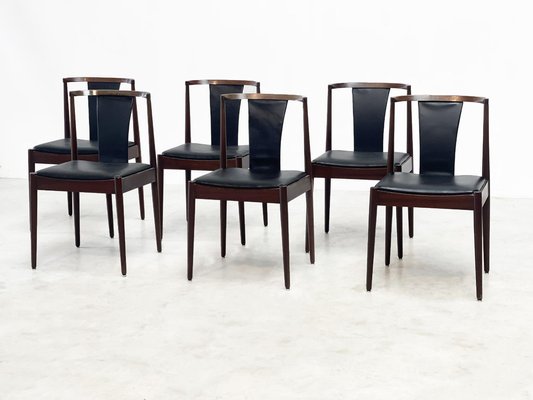 Leather Dining Chairs from Casala, 1980s, Set of 6-XLH-1773804